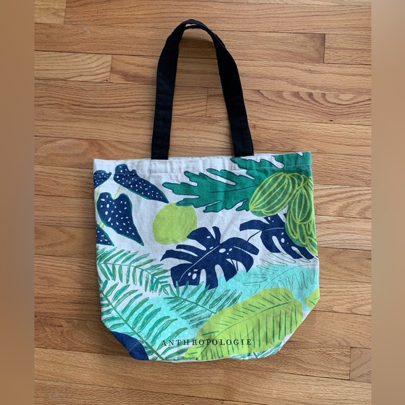 Anthropologie x Good for the Bees Monogram Tote - H - Zara Fina Stasi Print - Picture 3 of 9